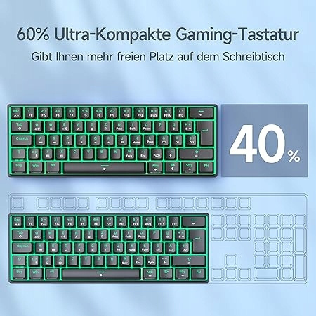 Klawiatura mechaniczna gamingowa TMKB T61SE- DE wersja Niemiecka