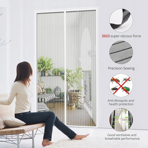 Moskitiera magnetyczna na drzwi 120 x 220 cm MYCARBON Moskitiera magnetyczna na drzwi 120 x 220 cm MYCARBON