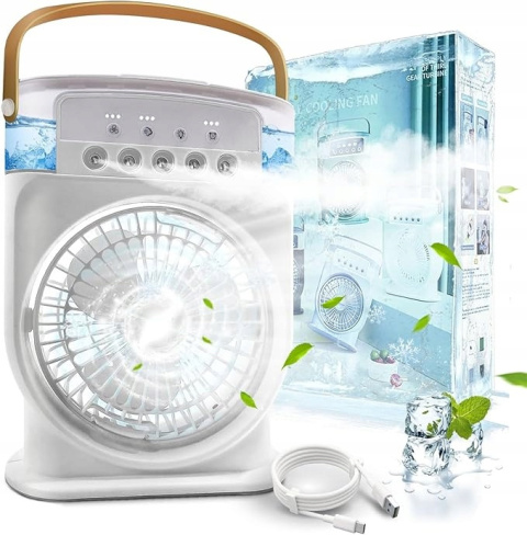 Wentylator mini przenośny klimatyzator 4w1