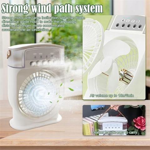 Wentylator mini przenośny klimatyzator 4w1