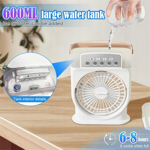 Wentylator mini przenośny klimatyzator 4w1