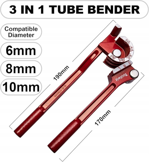 Giętarka ręczna TOOLWIZ 6-10 mm Giętarka ręczna TOOLWIZ 6-10 mm