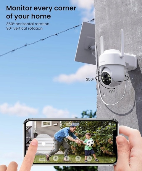 Kamera zewnętrzna do monitoringu 2K WI-FI GALAYOU R1
