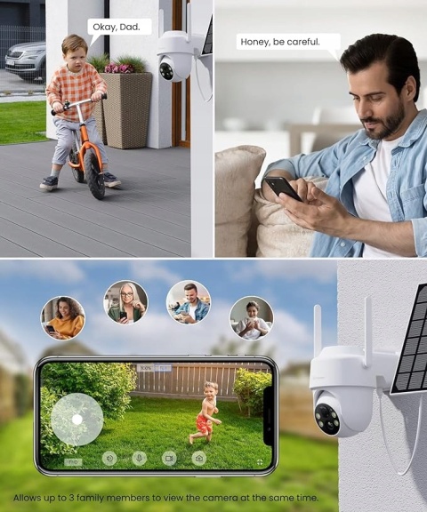 Kamera zewnętrzna do monitoringu 2K WI-FI GALAYOU R1