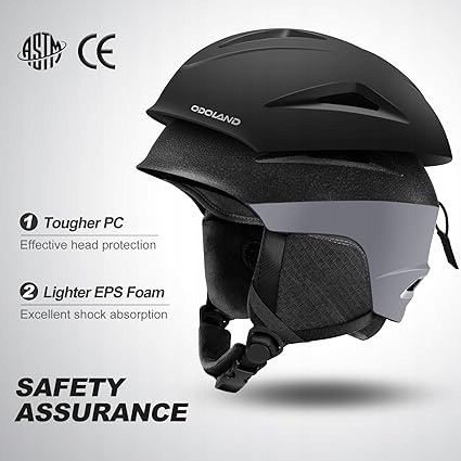 Kask Narciarski z Goglami Sportowy ODOLAND 57-59cm Rozmiar M