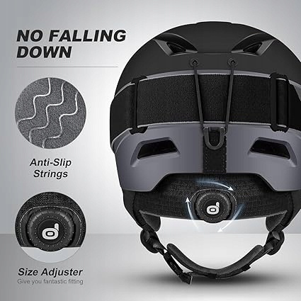 Kask Narciarski z Goglami Sportowy ODOLAND 57-59cm Rozmiar M