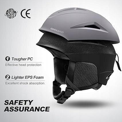 Kask Narciarski z Goglami Sportowy ODOLAND 57-59cm Rozmiar M
