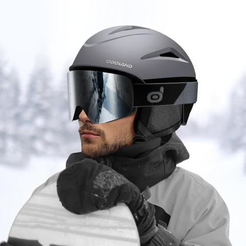 Kask Narciarski z Goglami Sportowy ODOLAND 57-59cm Rozmiar M