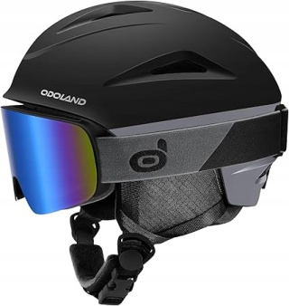Kask Narciarski z Goglami Sportowy ODOLAND 57-59cm Rozmiar M