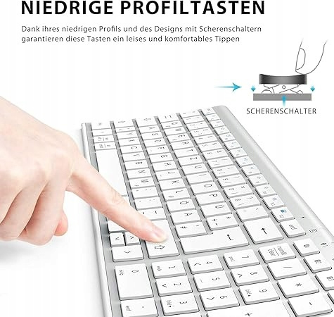 Klawiatura Bluetooth 5.1 iClever IC-BK10 biała Klawiatura Bluetooth 5.1 iClever IC-BK10 biała