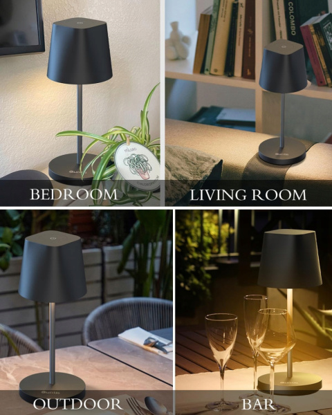 Lampa Bezprzewodowa Stołowa Led Ściemniana Dotykowo wodoodporna IP44