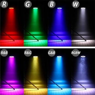Oświetlenie sceniczne LED, U'King 10Wx18 RGBW