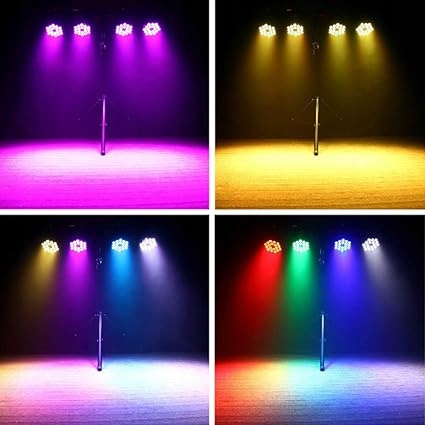 Oświetlenie sceniczne LED, U'King 10Wx18 RGBW