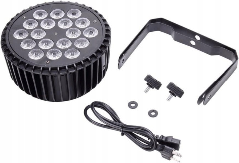 Oświetlenie sceniczne LED, U'King 10Wx18 RGBW