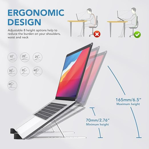 Stojaka na tablet i laptop z funkcją regulowania wysokości