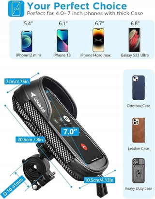 Uchwyt rowerowy na telefon komórkowy whale fall