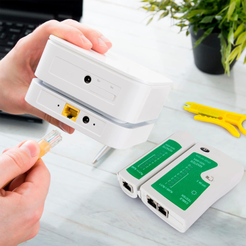 Zestaw Narzędzi Sieciowych SGILE 12w1 Tester Zaciskarka RJ45 RJ11 + Etui