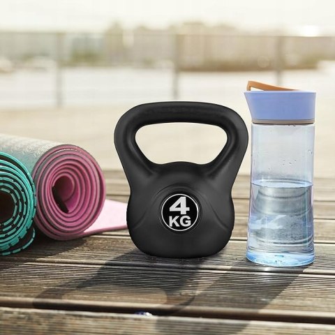 Kettlebell z tworzywa sztucznego 4kg fitness Kettlebell z tworzywa sztucznego 4kg fitness